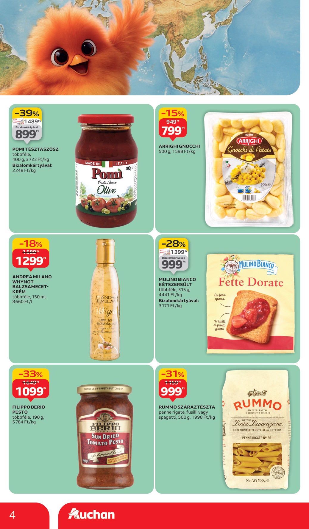 auchan - Auchan - Hipermarket nemzetközi konyha ajánlataink akciós újság, érvényes 09.11. - 09.24. - page: 4