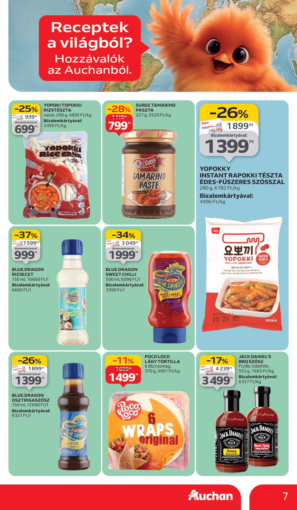 auchan - Auchan - Hipermarket nemzetközi konyha ajánlataink akciós újság, érvényes 09.11. - 09.24. - page: 7
