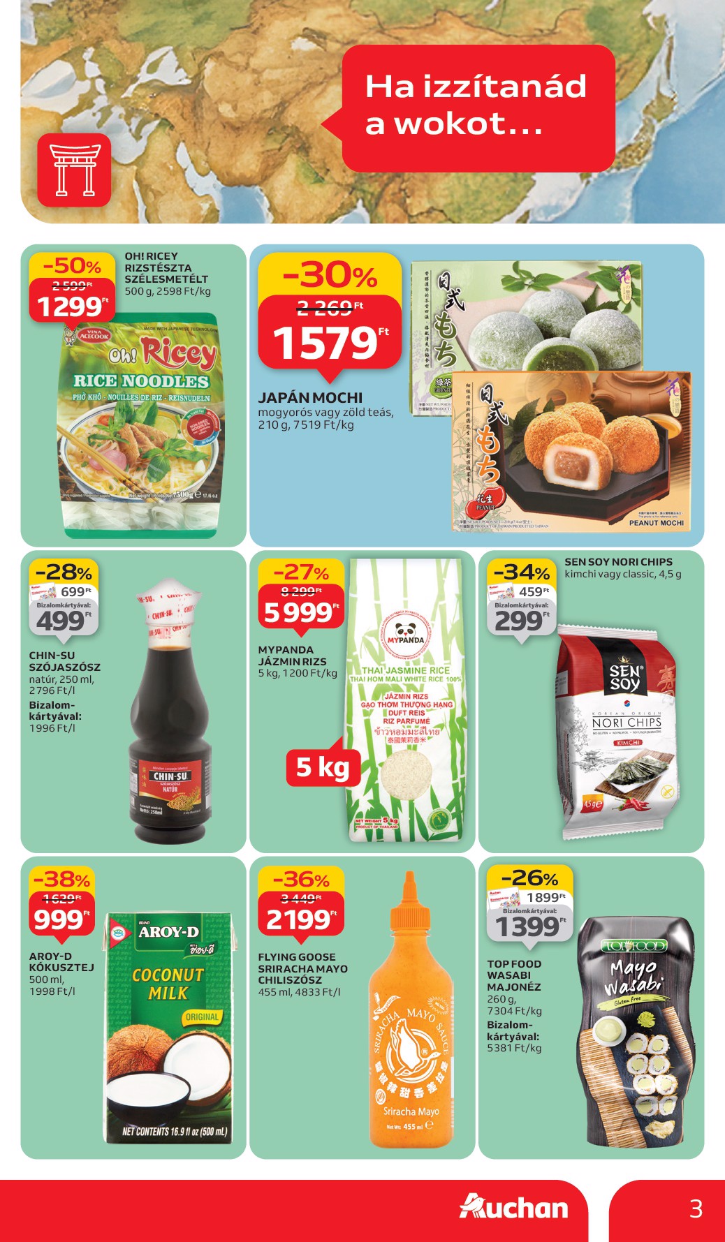 auchan - Auchan - Hipermarket nemzetközi konyha ajánlataink akciós újság, érvényes 09.11. - 09.24. - page: 3