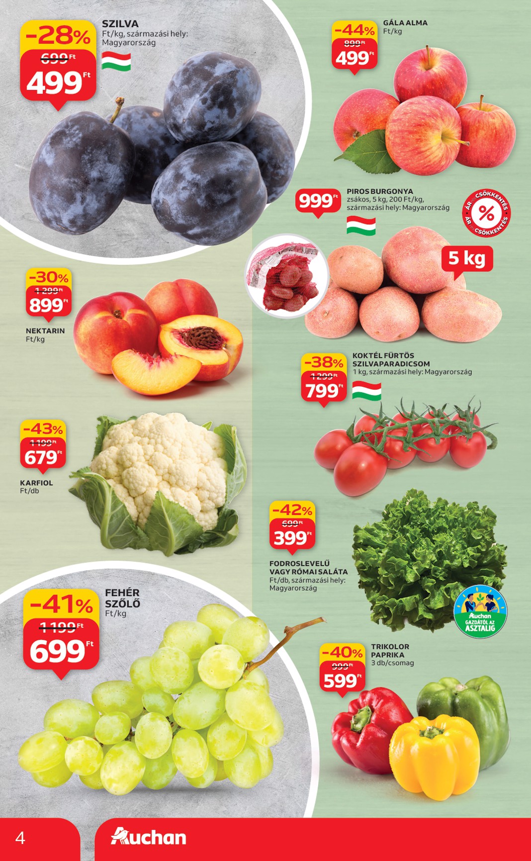 auchan - Auchan Hipermarket akciós újság, érvényes 09.18. - 09.24. - page: 4