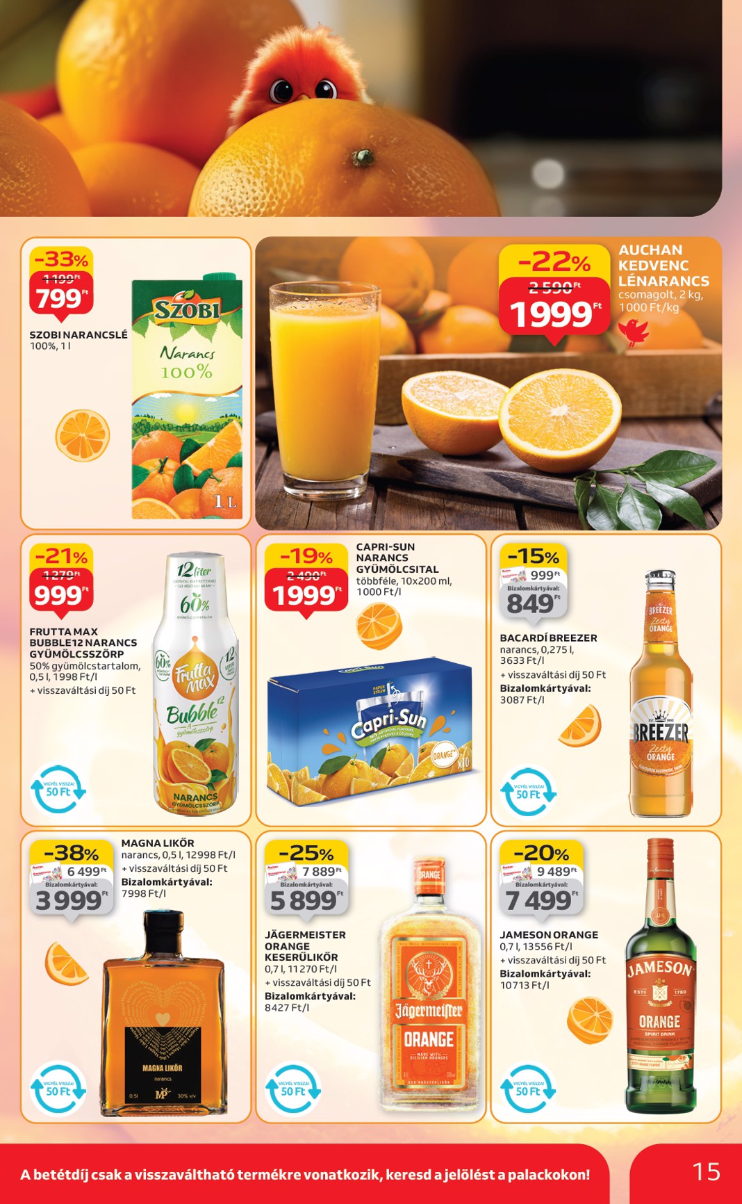 auchan - Auchan Hipermarket akciós újság, érvényes 09.18. - 09.24. - page: 15