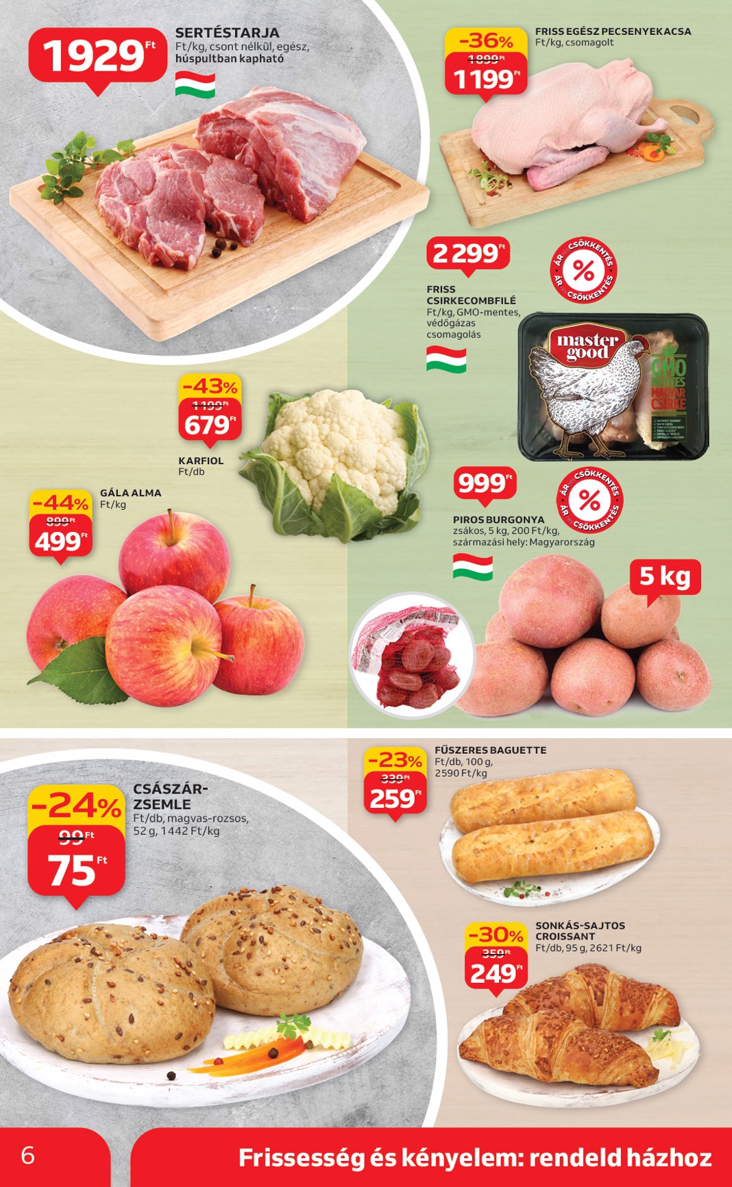 auchan - Auchan szupermarket akciós újság, érvényes 09.18. - 09.24. - page: 6