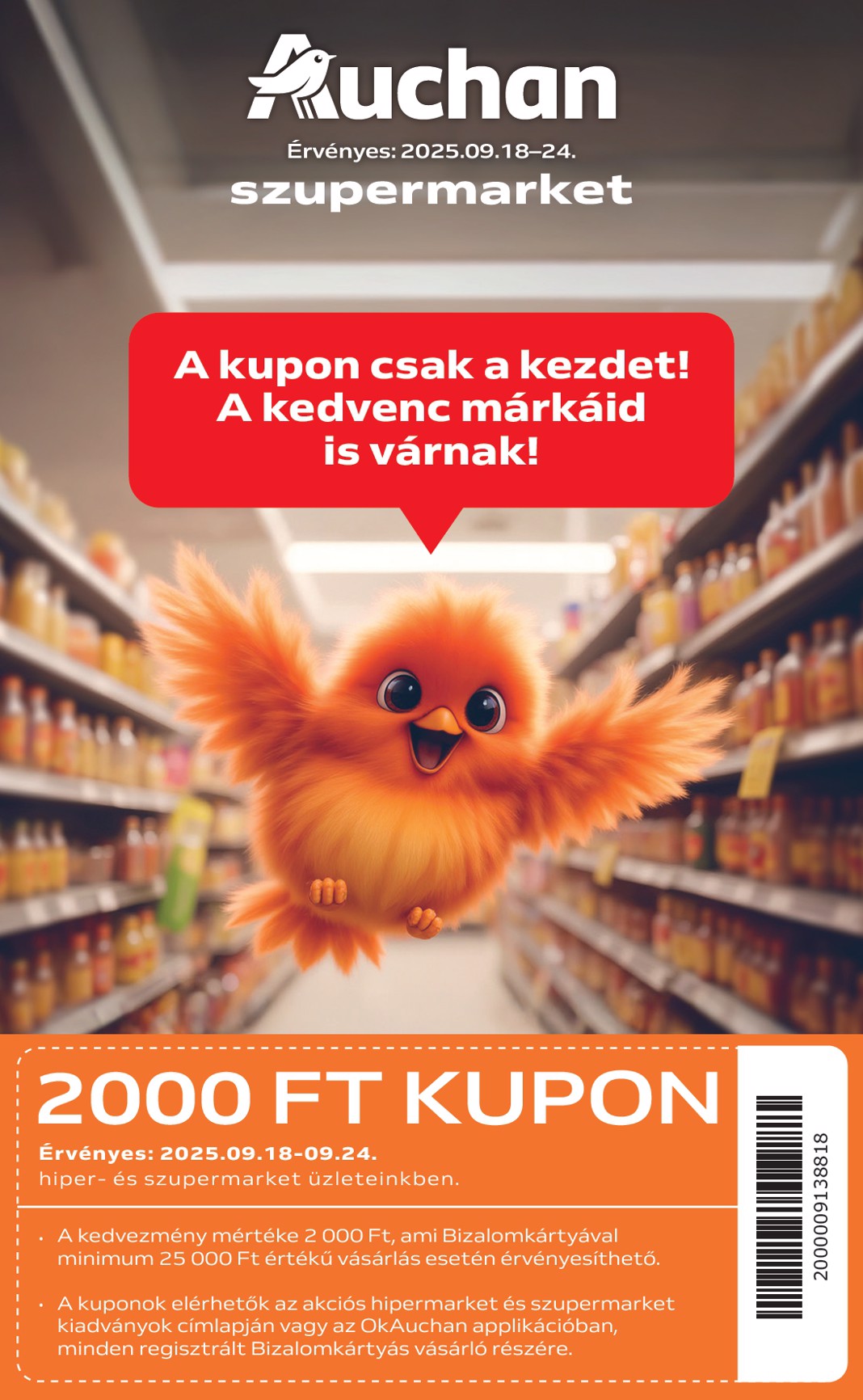 auchan - Auchan szupermarket akciós újság, érvényes 09.18. - 09.24.