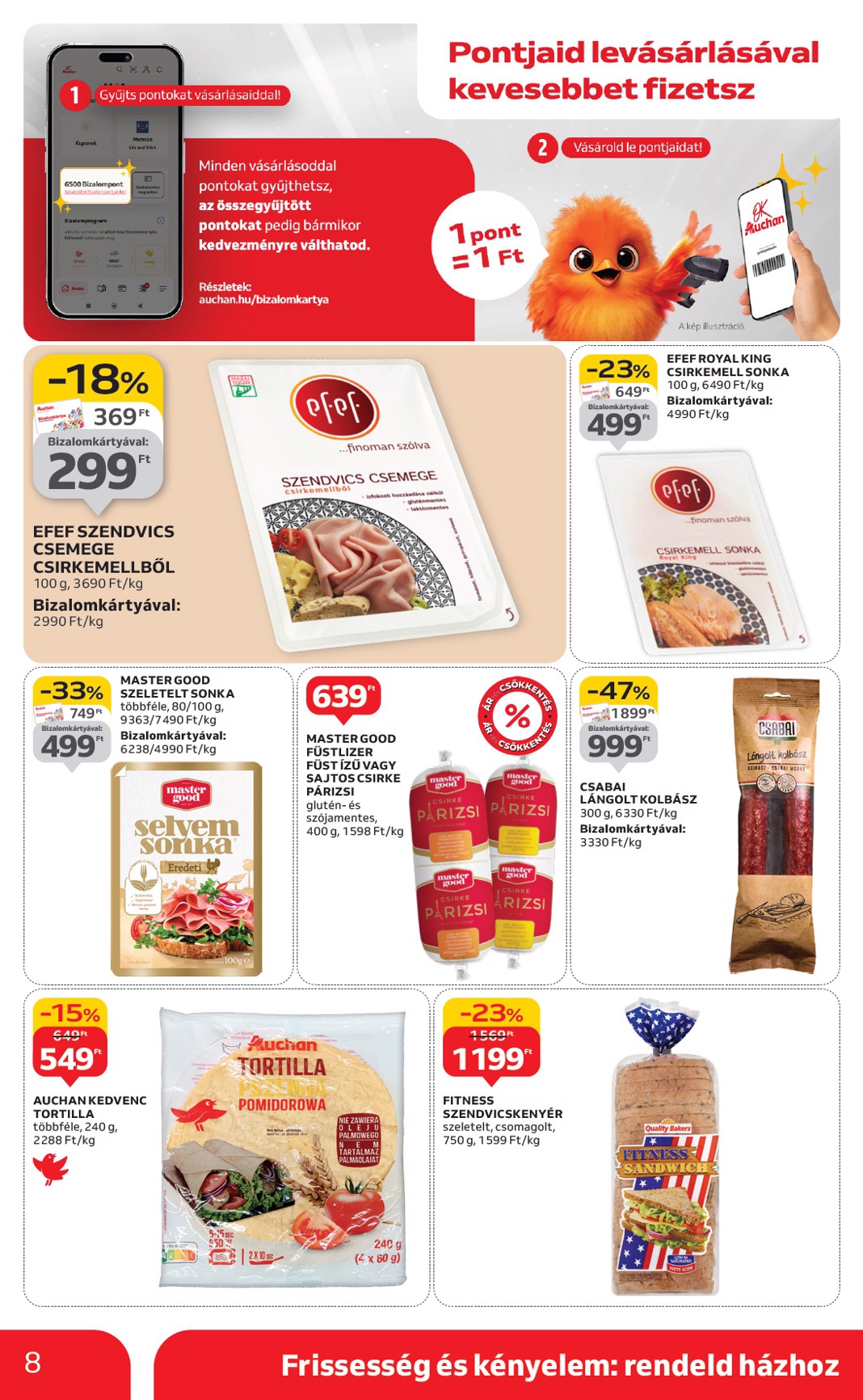 auchan - Auchan szupermarket akciós újság, érvényes 09.18. - 09.24. - page: 8