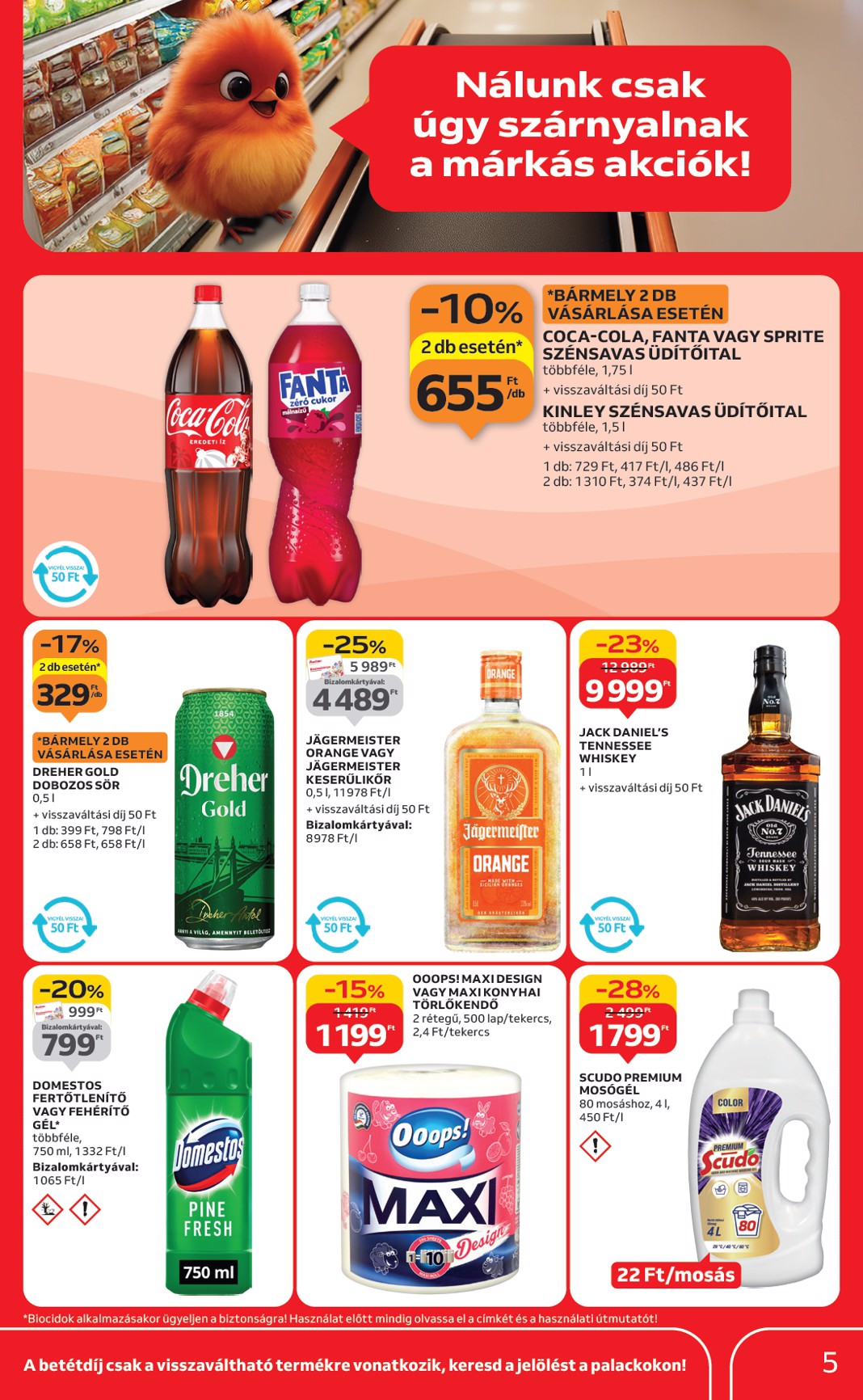 auchan - Auchan szupermarket akciós újság, érvényes 09.18. - 09.24. - page: 5