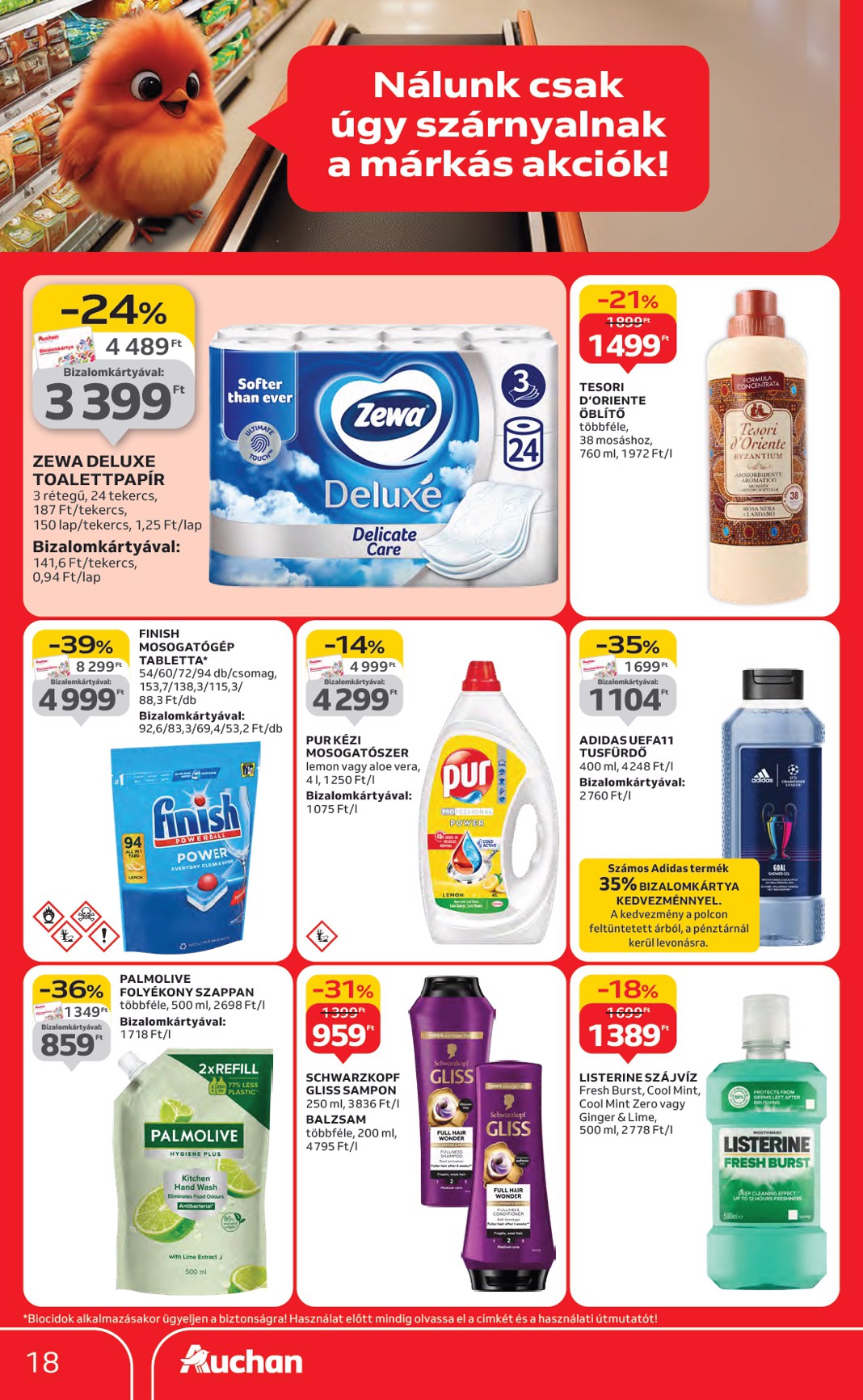 auchan - Auchan - Hipermarket márkás akciók akciós újság, érvényes 09.18. - 10.01. - page: 18