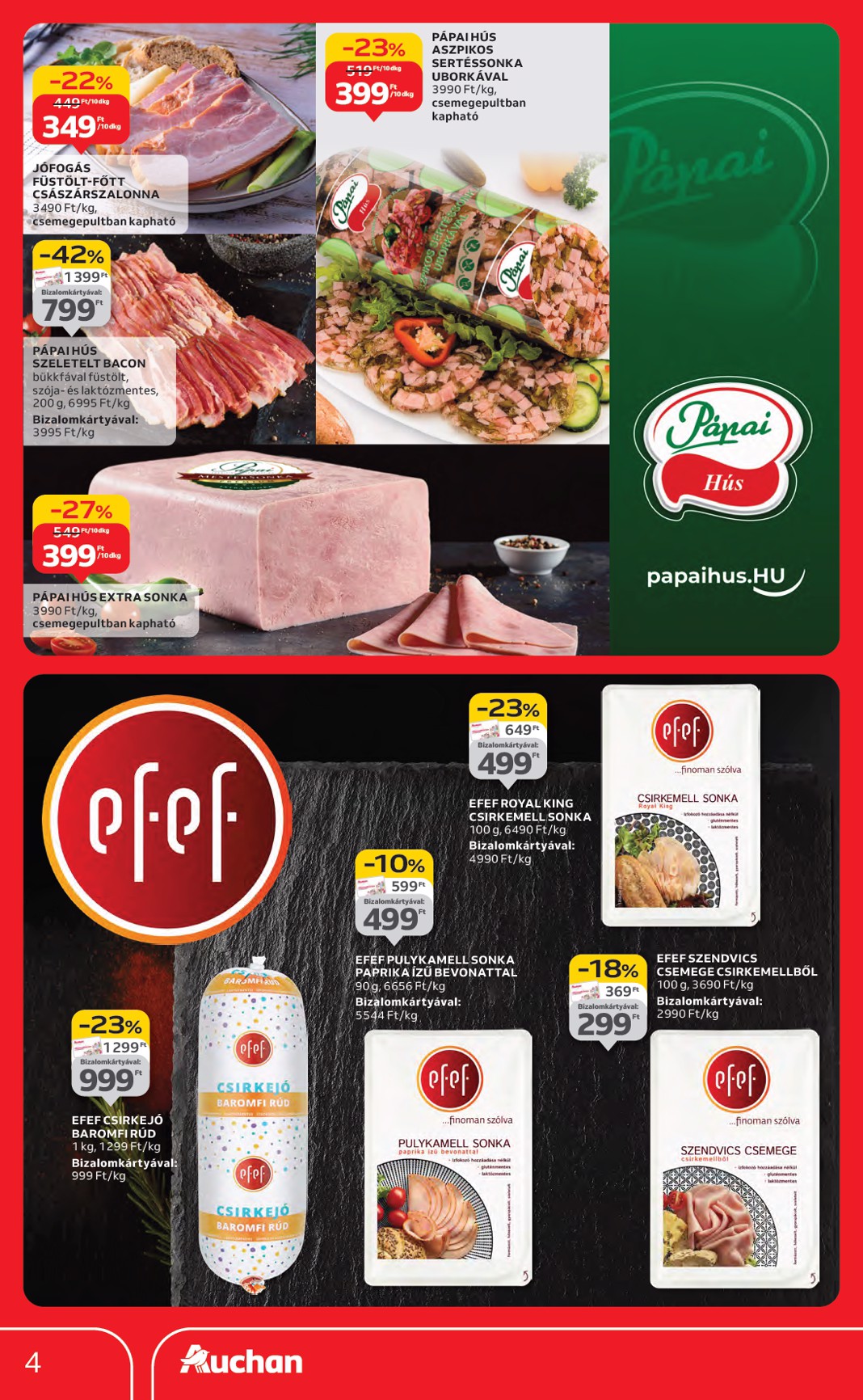 auchan - Auchan - Hipermarket márkás akciók akciós újság, érvényes 09.18. - 10.01. - page: 4