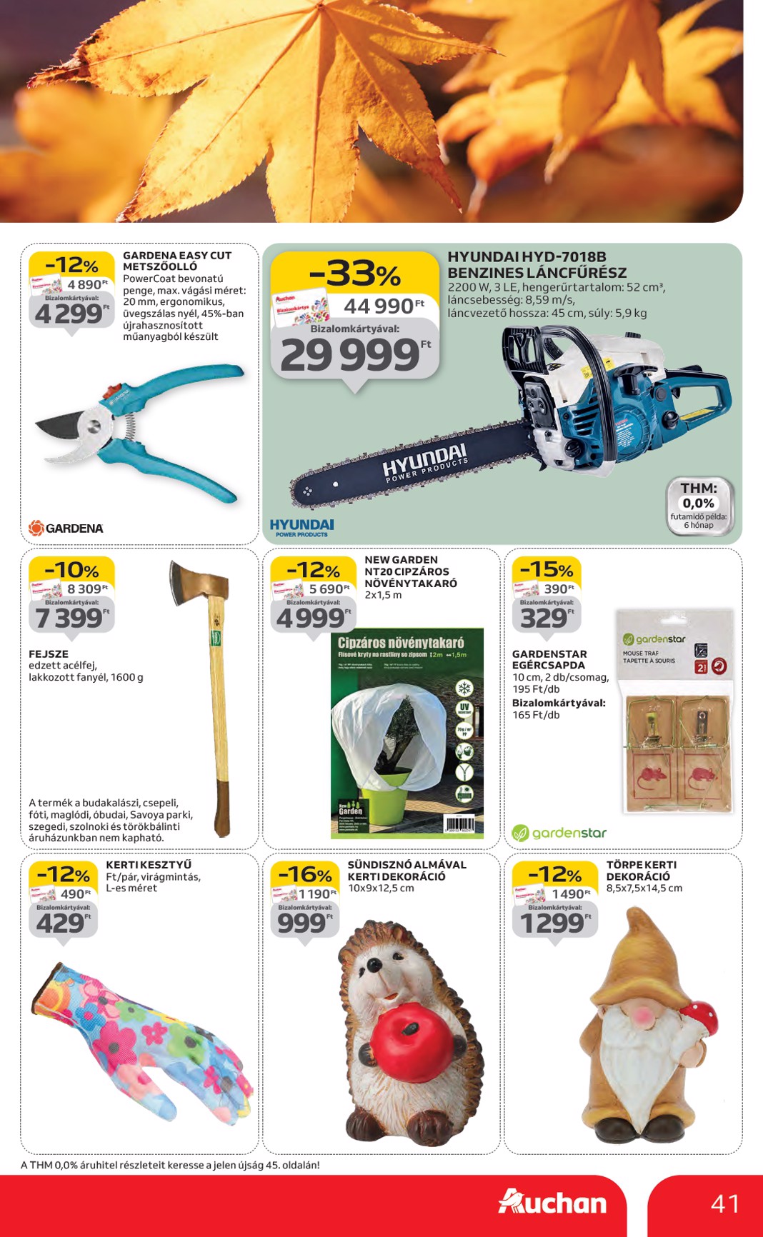 auchan - Auchan - Hipermarket márkás akciók akciós újság, érvényes 09.18. - 10.01. - page: 41
