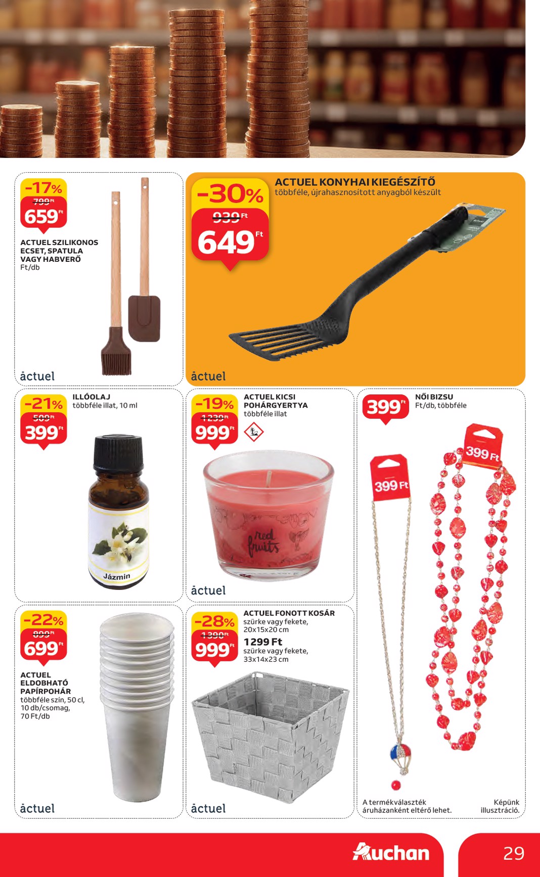 auchan - Auchan - Hipermarket márkás akciók akciós újság, érvényes 09.18. - 10.01. - page: 29