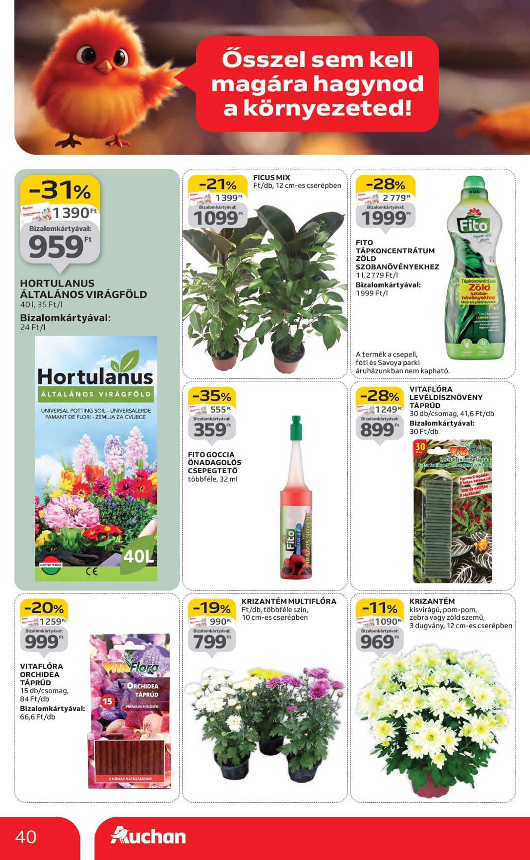 auchan - Auchan - Hipermarket márkás akciók akciós újság, érvényes 09.18. - 10.01. - page: 40