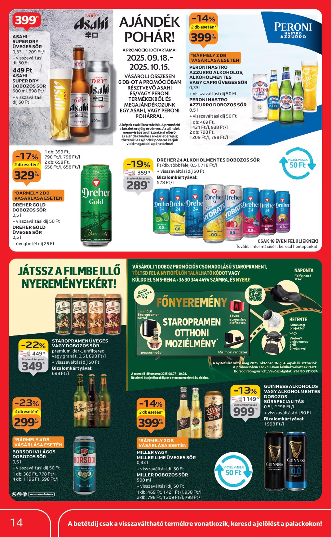 auchan - Auchan - Hipermarket márkás akciók akciós újság, érvényes 09.18. - 10.01. - page: 14