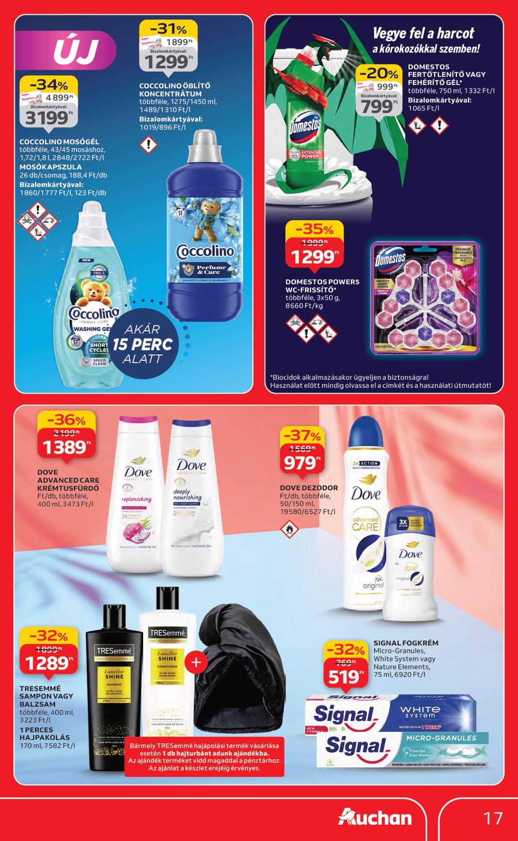 auchan - Auchan - Hipermarket márkás akciók akciós újság, érvényes 09.18. - 10.01. - page: 17