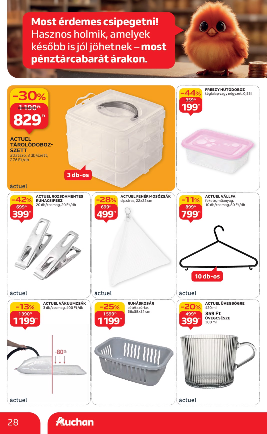 auchan - Auchan - Hipermarket márkás akciók akciós újság, érvényes 09.18. - 10.01. - page: 28