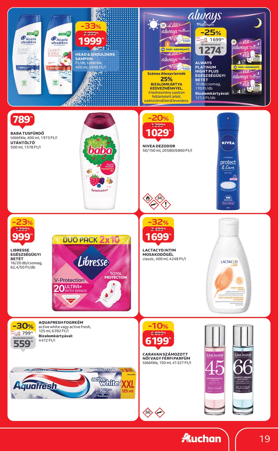 auchan - Auchan - Hipermarket márkás akciók akciós újság, érvényes 09.18. - 10.01. - page: 19