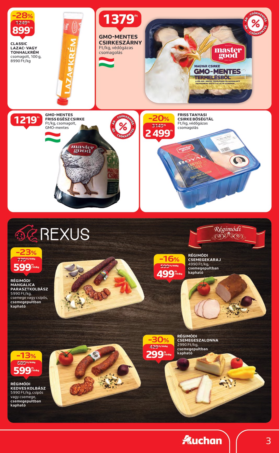 auchan - Auchan - Hipermarket márkás akciók akciós újság, érvényes 09.18. - 10.01. - page: 3