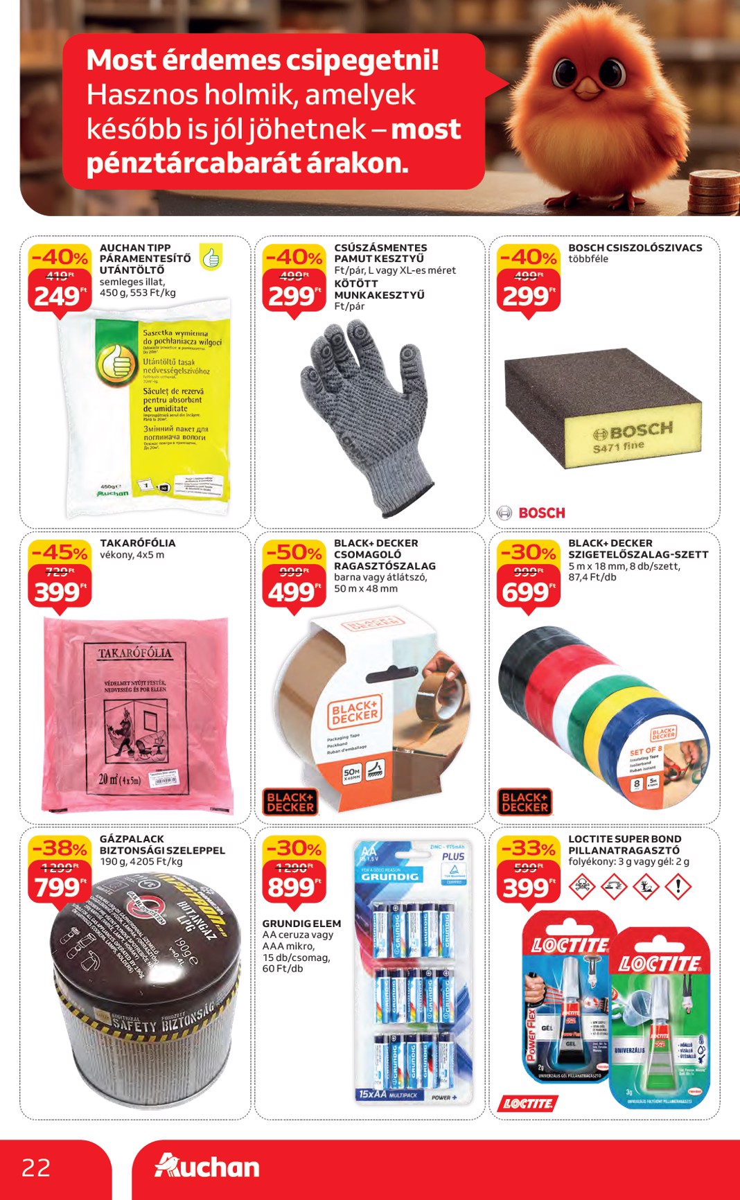 auchan - Auchan - Hipermarket márkás akciók akciós újság, érvényes 09.18. - 10.01. - page: 22