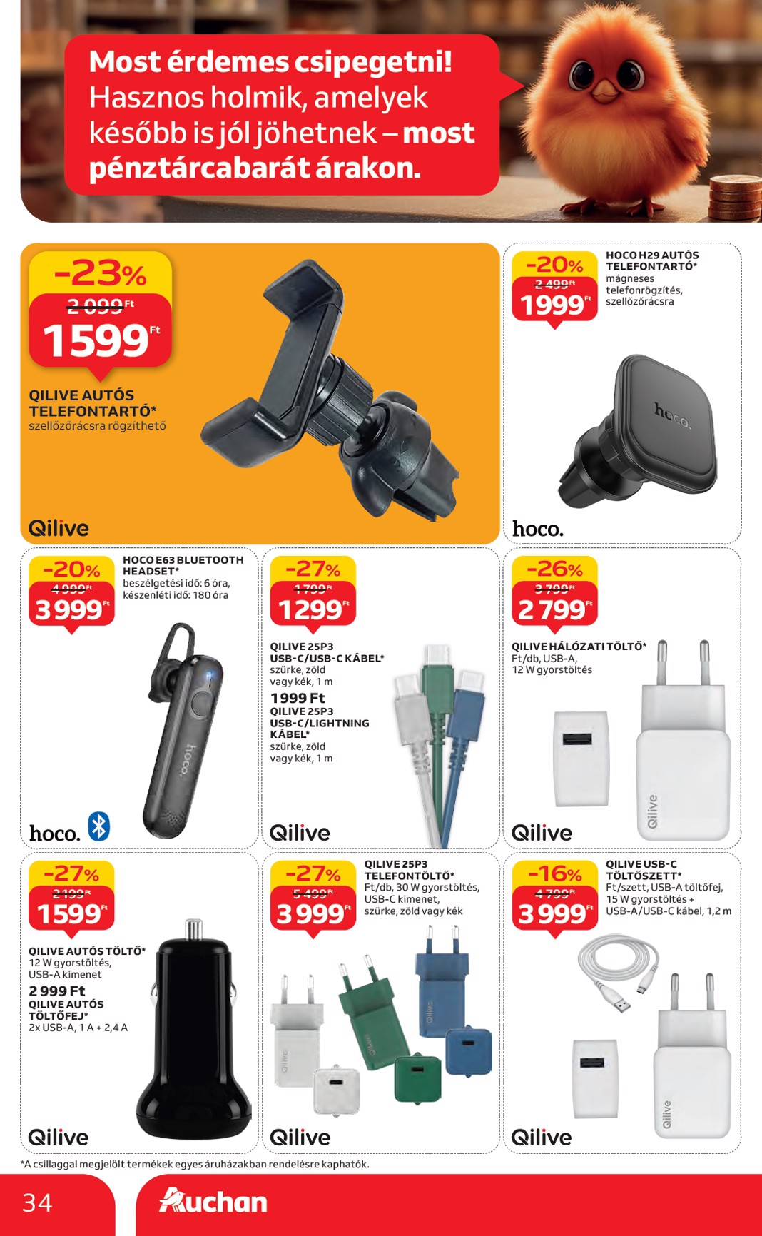 auchan - Auchan - Hipermarket márkás akciók akciós újság, érvényes 09.18. - 10.01. - page: 34