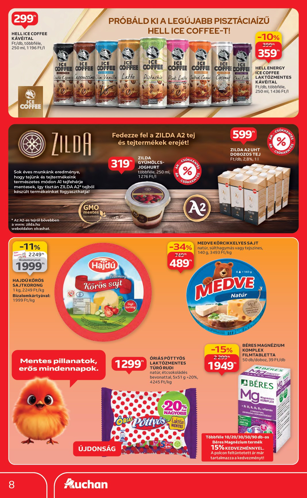 auchan - Auchan - Hipermarket márkás akciók akciós újság, érvényes 09.18. - 10.01. - page: 8