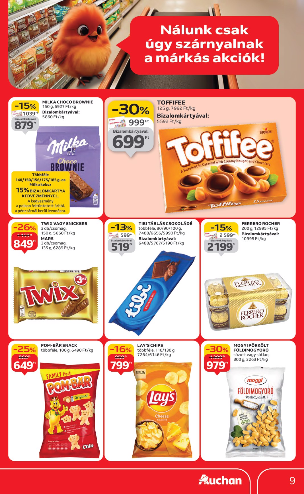 auchan - Auchan - Hipermarket márkás akciók akciós újság, érvényes 09.18. - 10.01. - page: 9