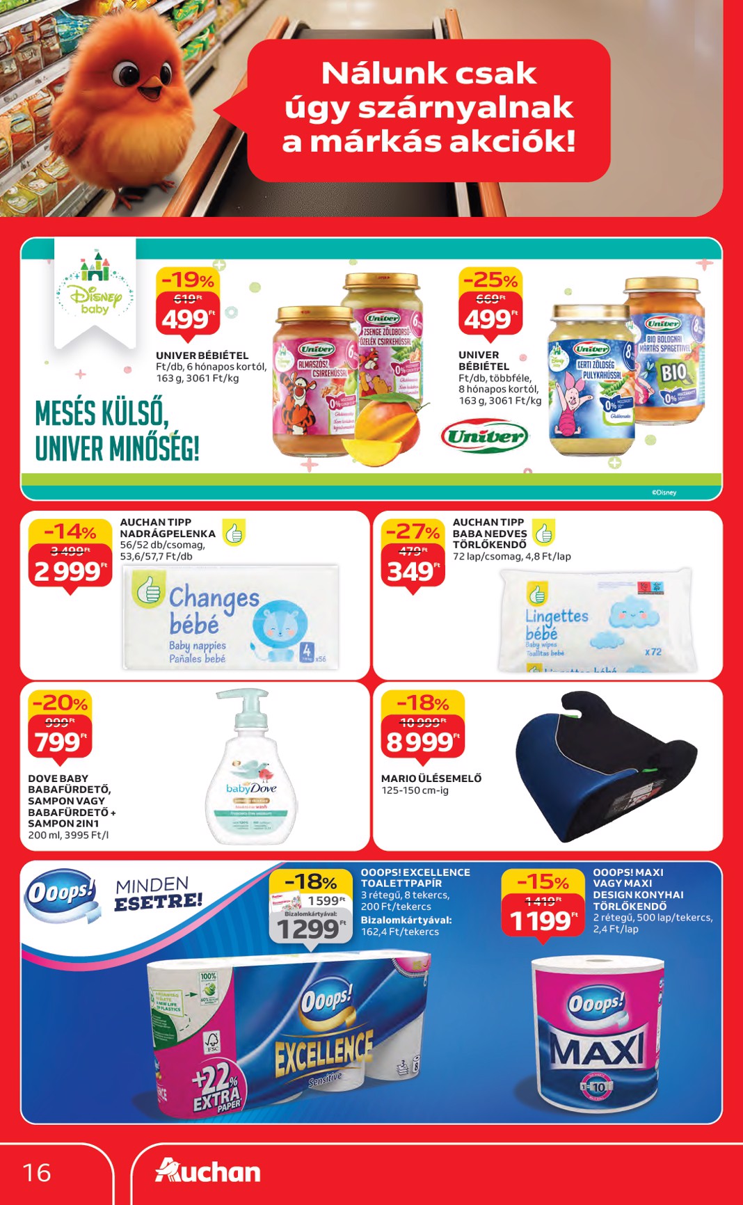 auchan - Auchan - Hipermarket márkás akciók akciós újság, érvényes 09.18. - 10.01. - page: 16