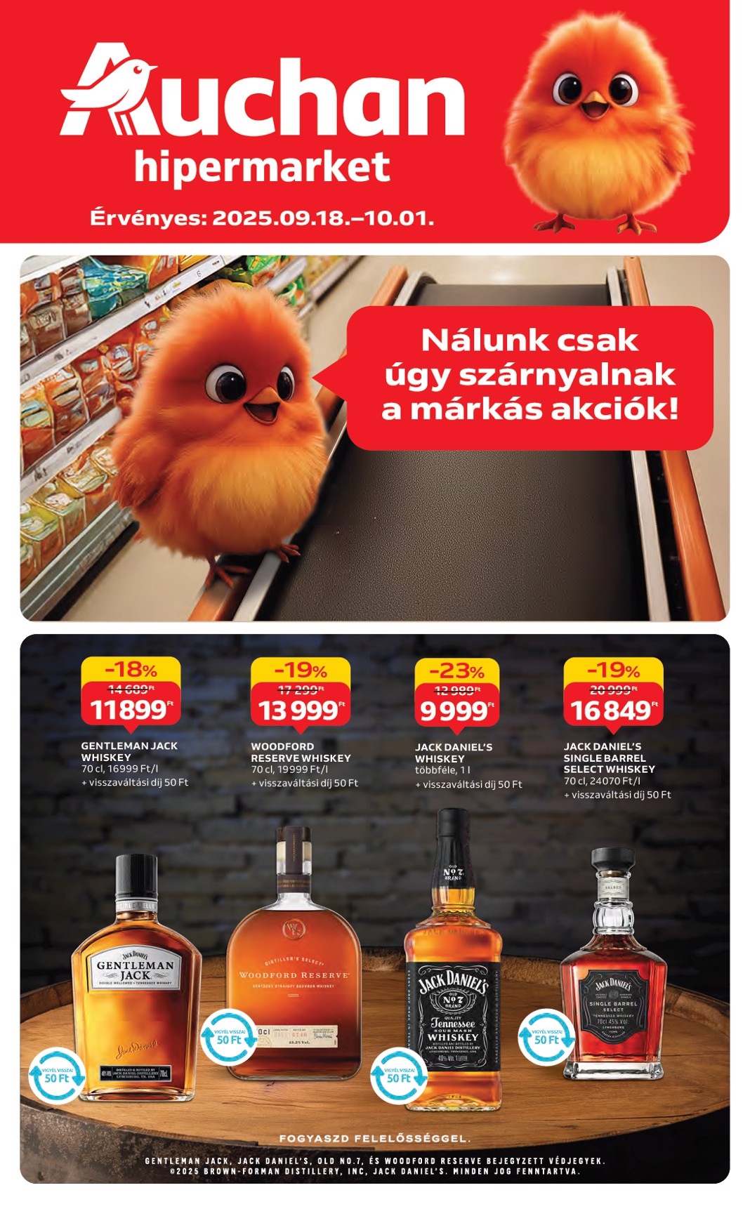 auchan - Auchan - Hipermarket márkás akciók akciós újság, érvényes 09.18. - 10.01.