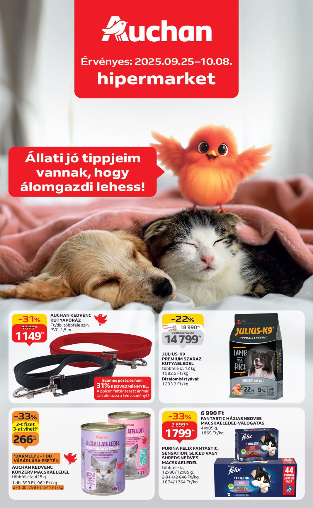 auchan - Auchan - Kis kedvenc ajánlataink akciós újság, érvényes 09.25. - 10.08.