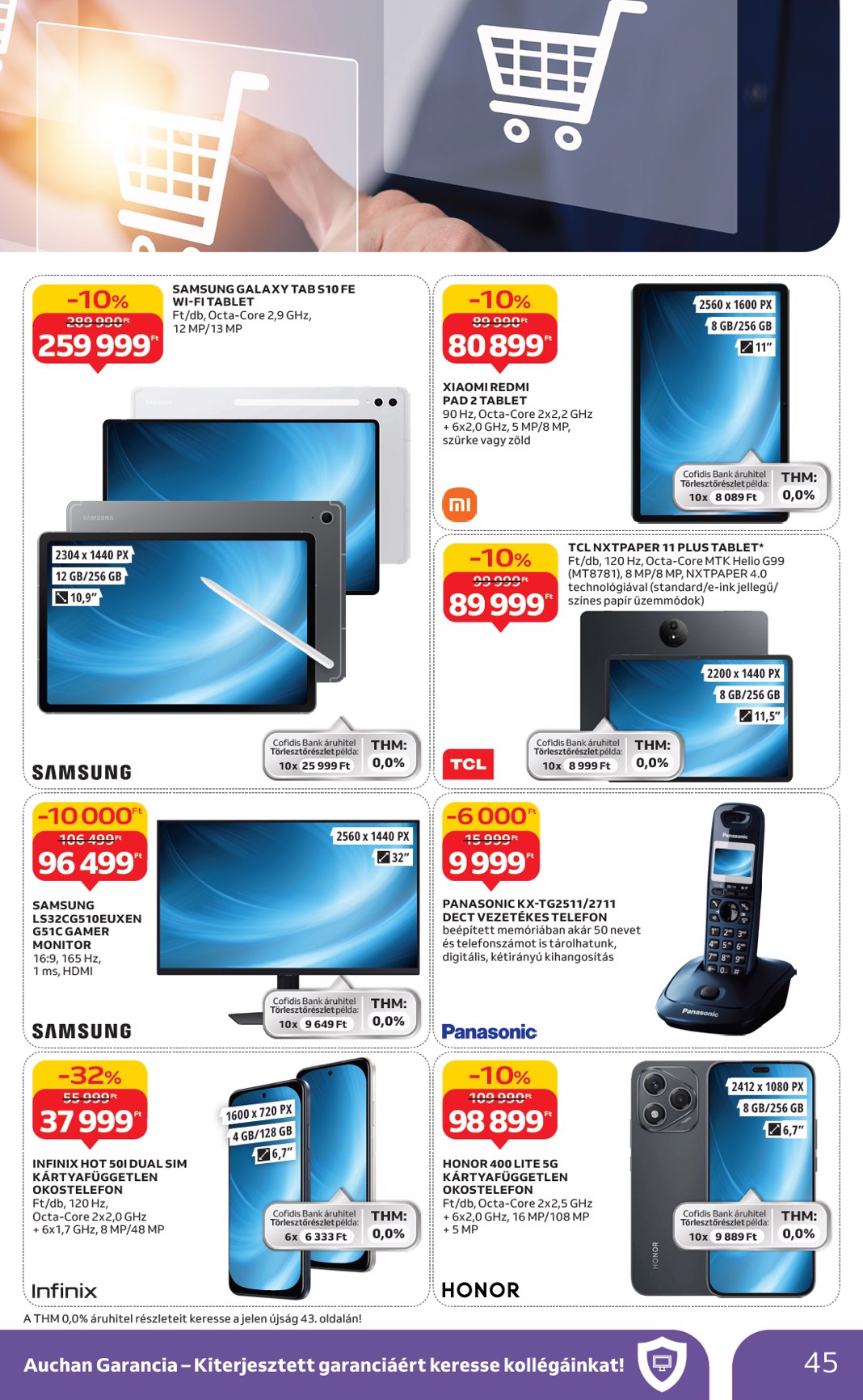 auchan - Auchan Hipermarket akciós újság, érvényes 09.25. - 10.01. - page: 45