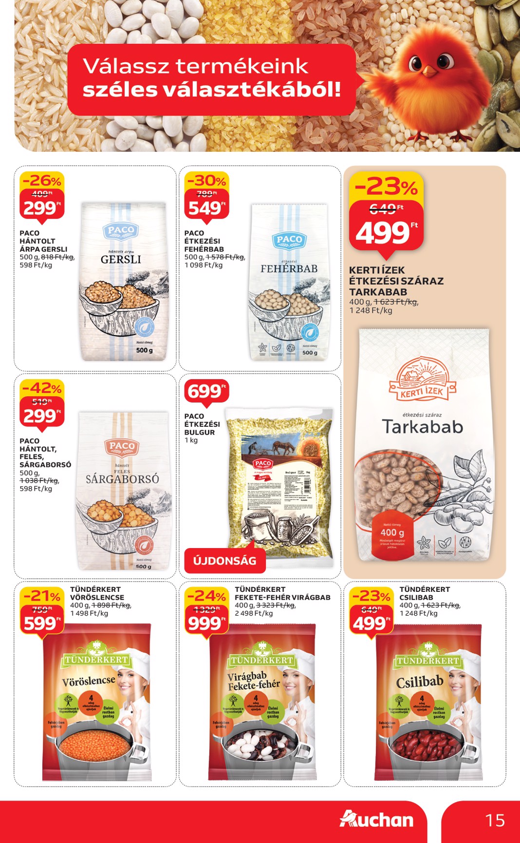 auchan - Auchan Hipermarket akciós újság, érvényes 09.25. - 10.01. - page: 15