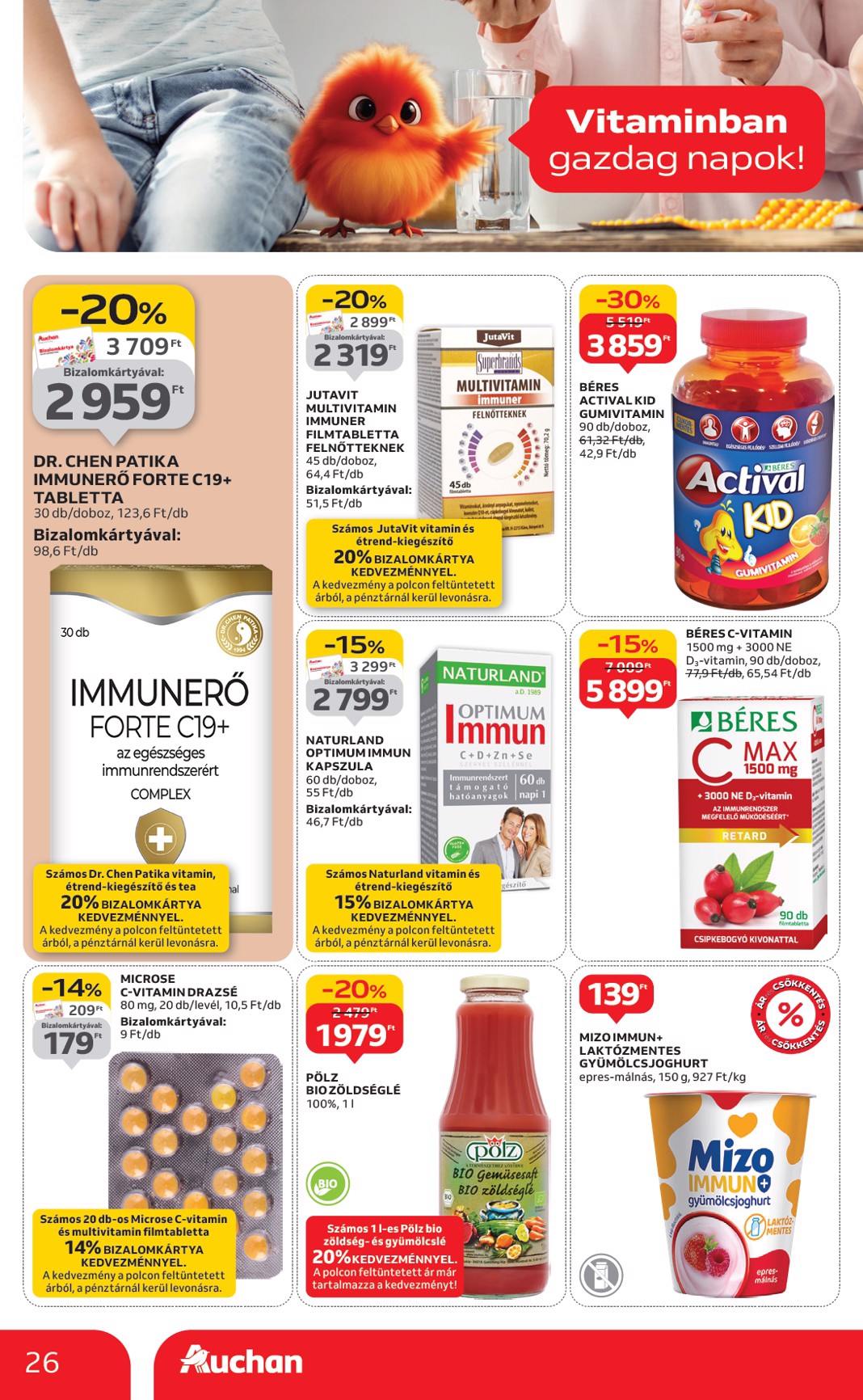 auchan - Auchan Hipermarket akciós újság, érvényes 09.25. - 10.01. - page: 26