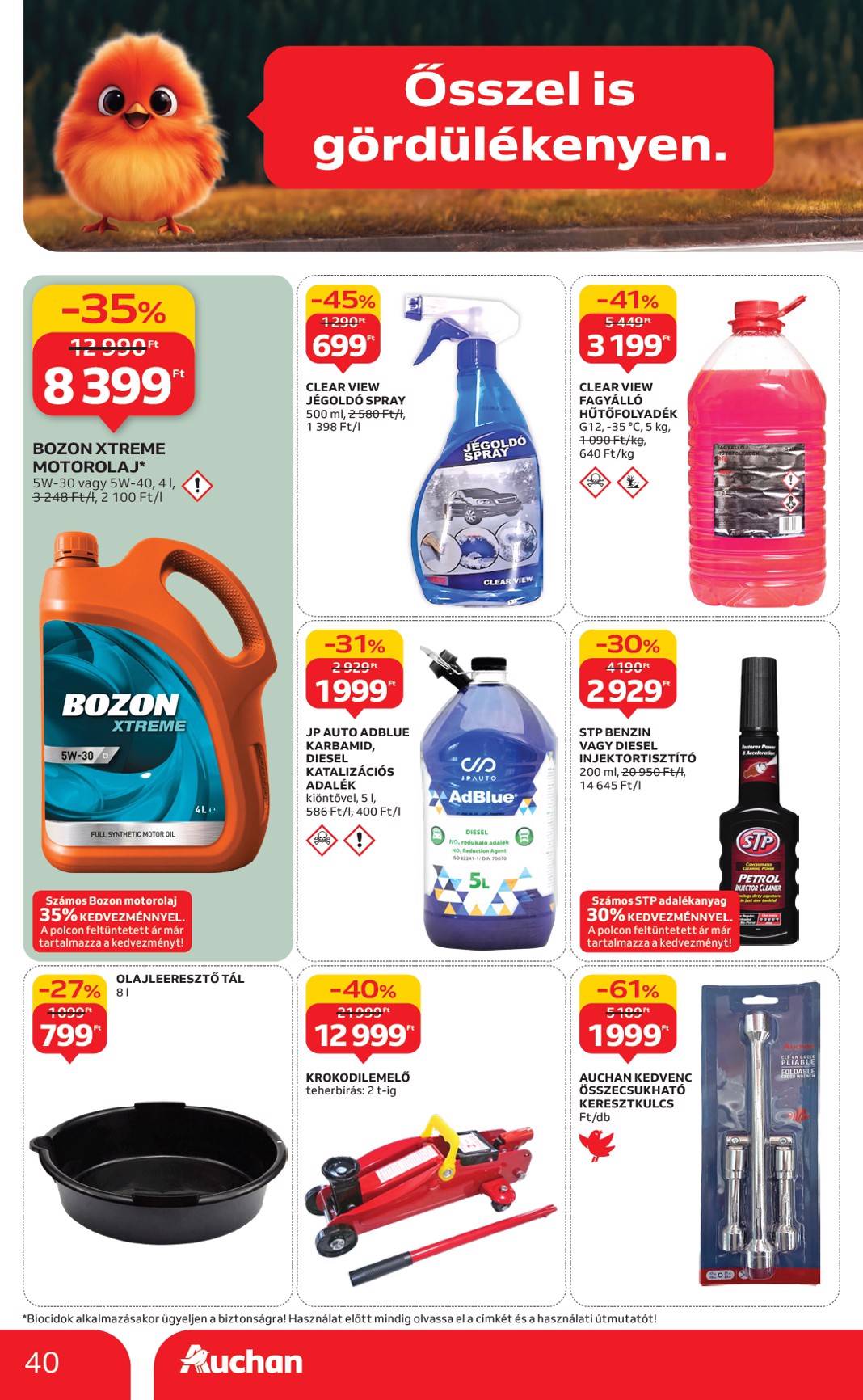 auchan - Auchan Hipermarket akciós újság, érvényes 09.25. - 10.01. - page: 40