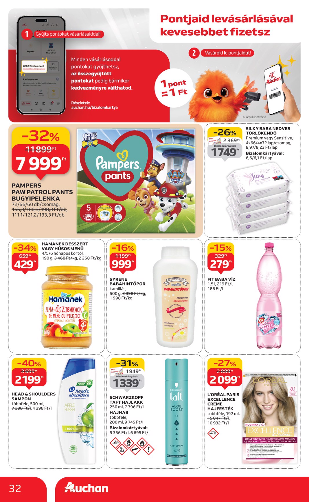 auchan - Auchan Hipermarket akciós újság, érvényes 09.25. - 10.01. - page: 32
