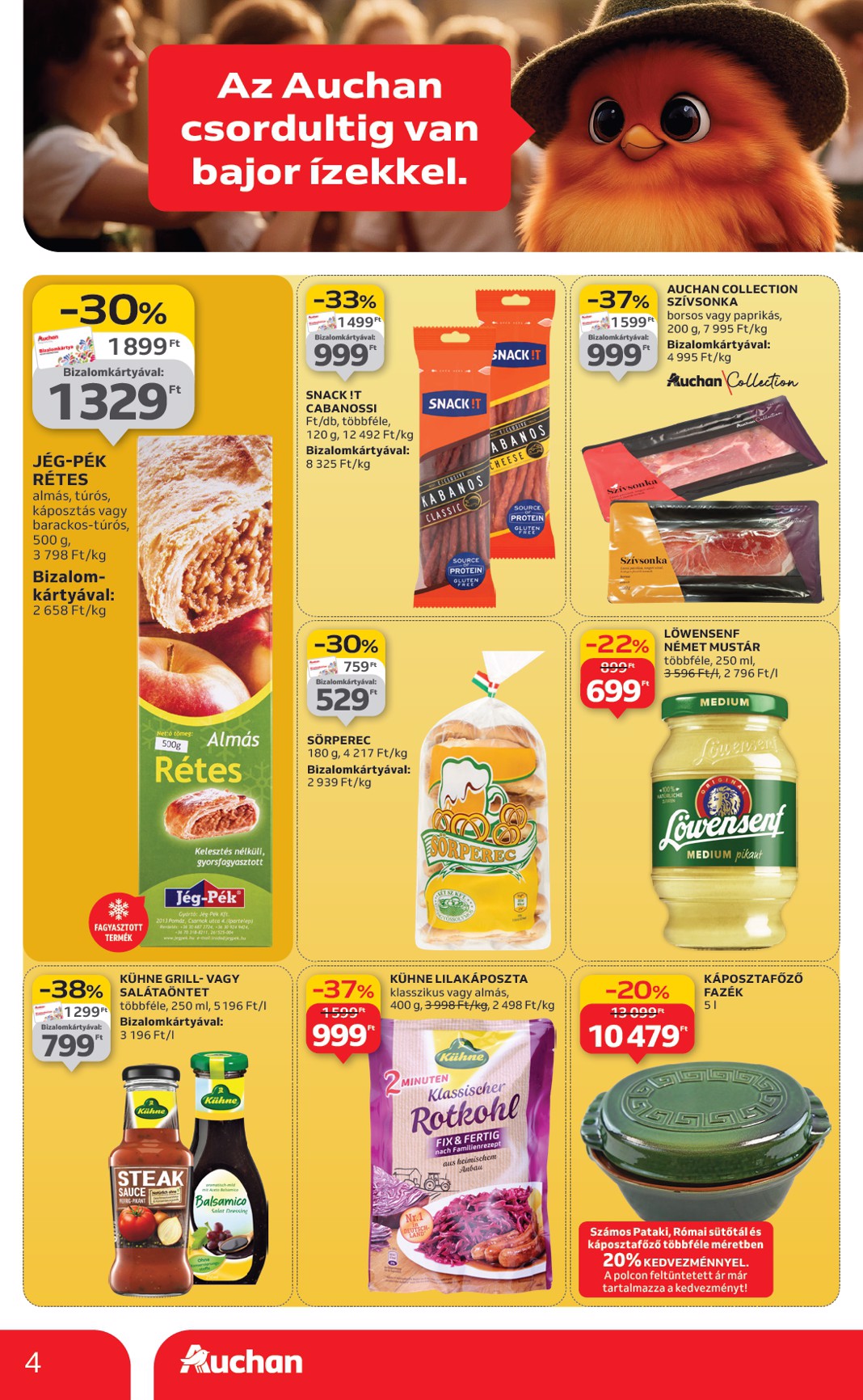 auchan - Auchan Hipermarket akciós újság, érvényes 09.25. - 10.01. - page: 4