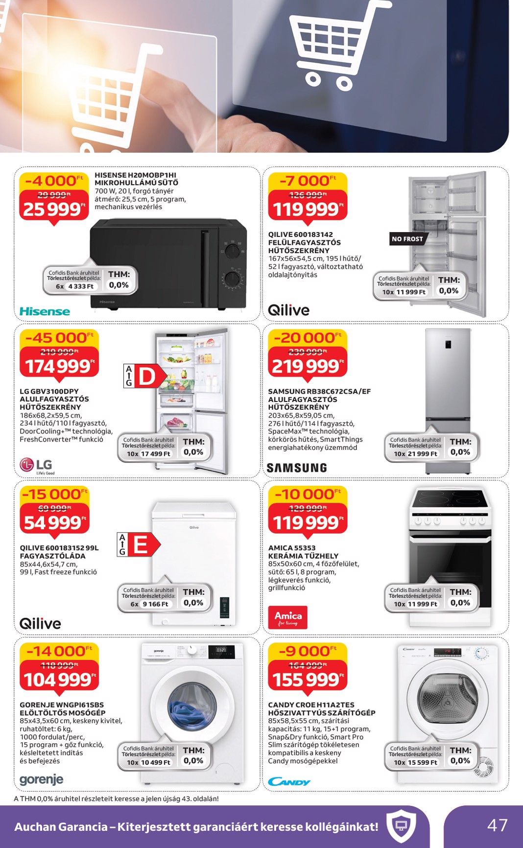 auchan - Auchan Hipermarket akciós újság, érvényes 09.25. - 10.01. - page: 47