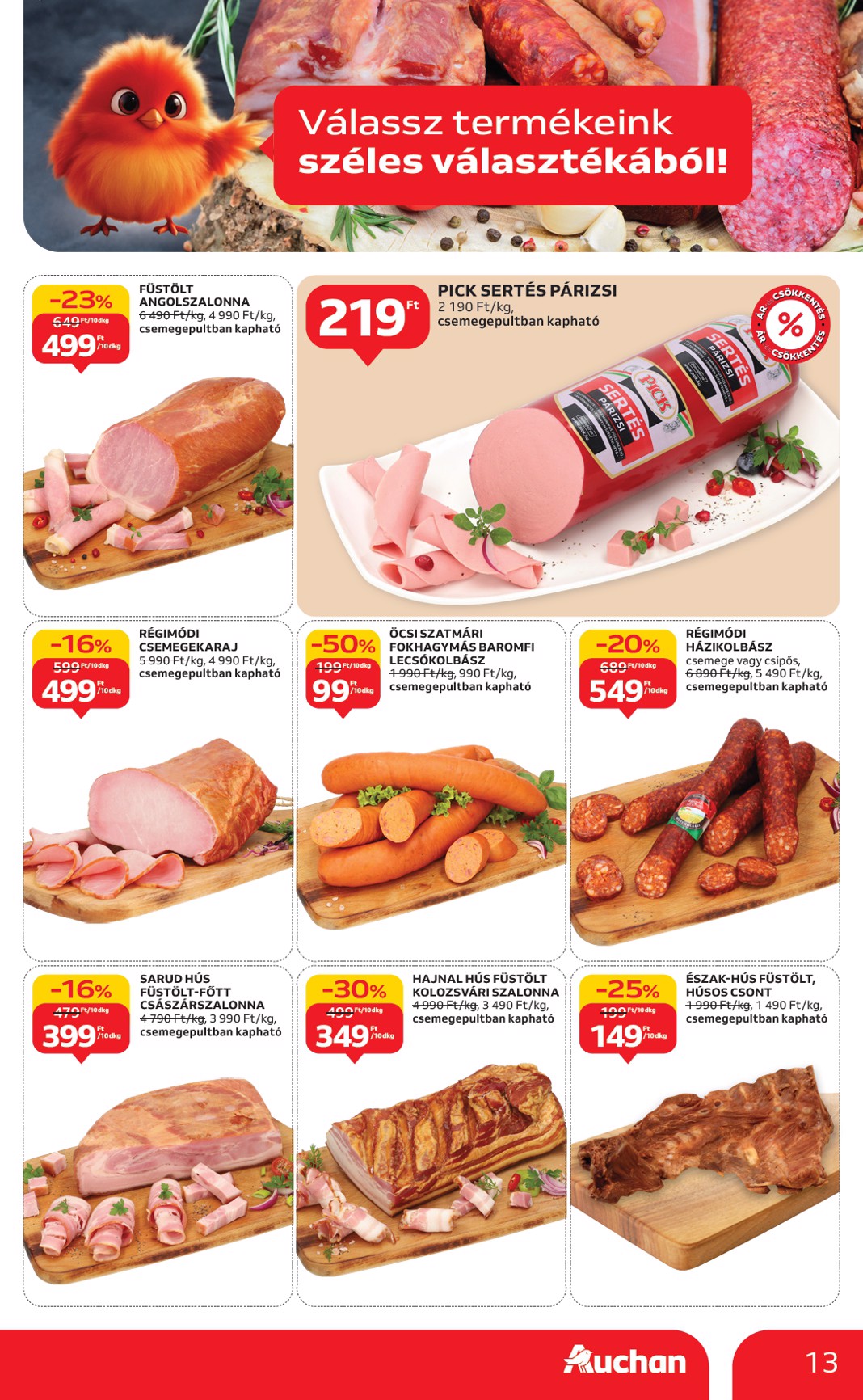 auchan - Auchan Hipermarket akciós újság, érvényes 09.25. - 10.01. - page: 13