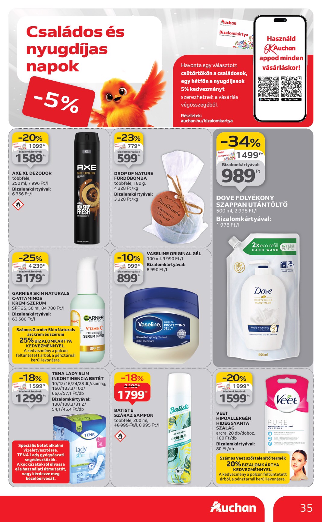 auchan - Auchan Hipermarket akciós újság, érvényes 09.25. - 10.01. - page: 35