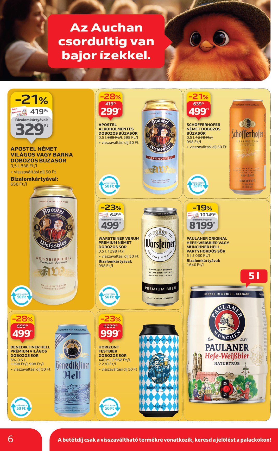 auchan - Auchan Hipermarket akciós újság, érvényes 09.25. - 10.01. - page: 6
