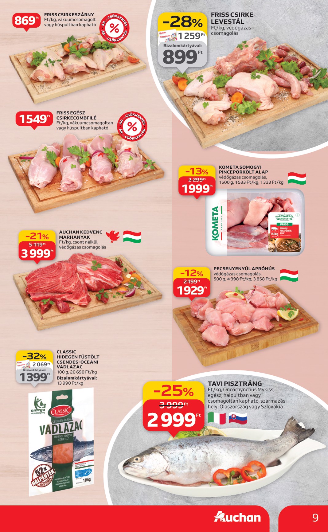 auchan - Auchan Hipermarket akciós újság, érvényes 09.25. - 10.01. - page: 9