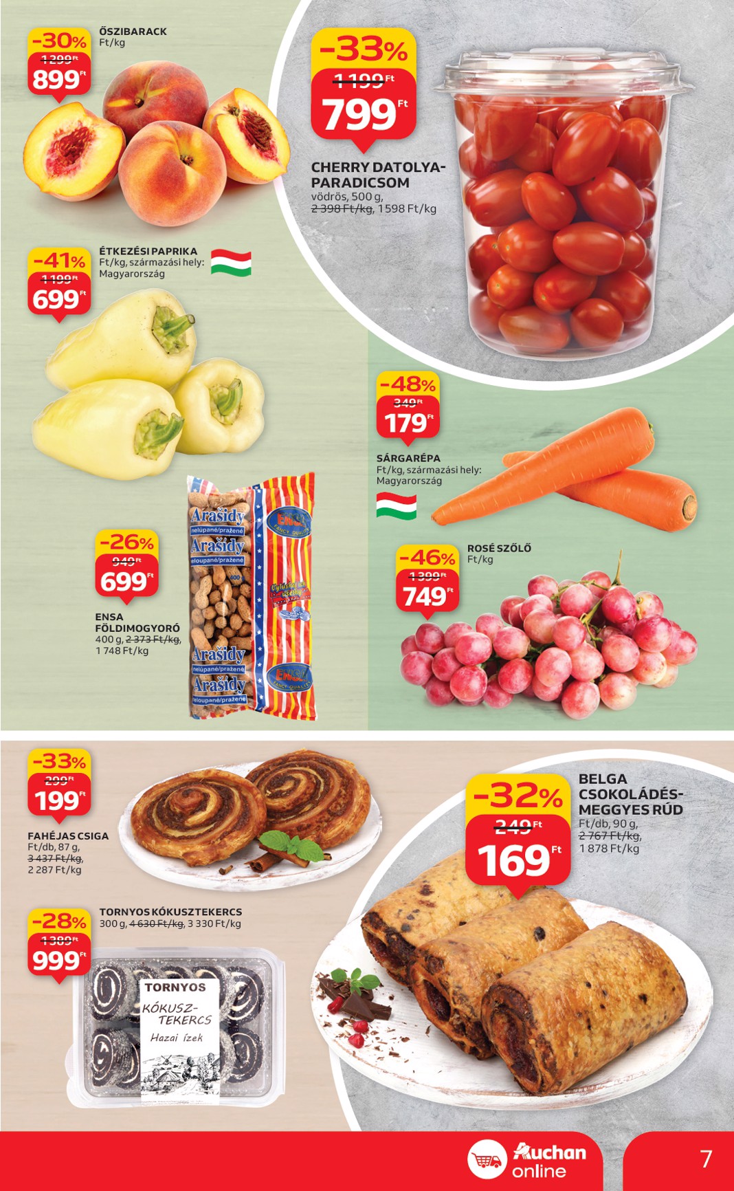 auchan - Auchan szupermarket akciós újság, érvényes 09.25. - 10.01. - page: 7