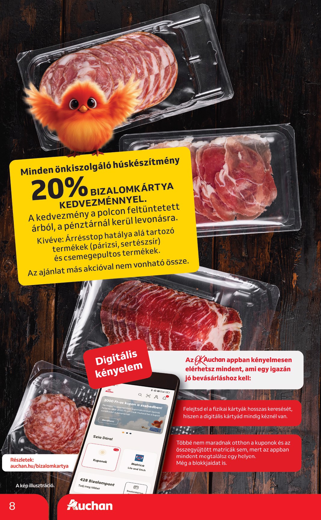 auchan - Auchan szupermarket akciós újság, érvényes 09.25. - 10.01. - page: 8