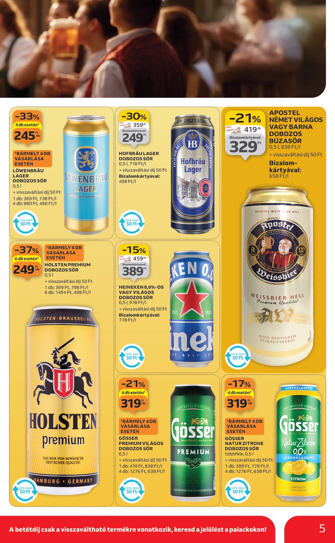 auchan - Auchan szupermarket akciós újság, érvényes 09.25. - 10.01. - page: 5