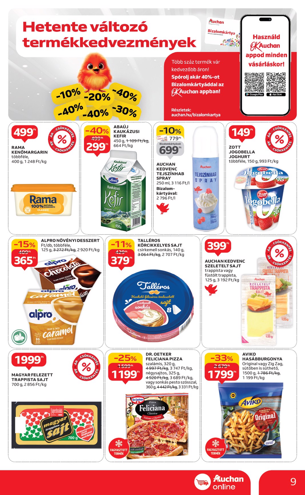 auchan - Auchan szupermarket akciós újság, érvényes 09.25. - 10.01. - page: 9