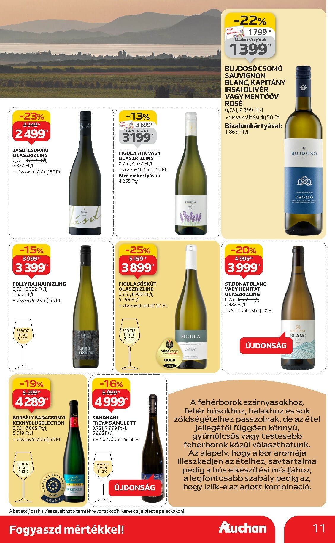auchan - Auchan - Bor ajánlataink akciós újság, érvényes 10.02. - 10.22. - page: 11