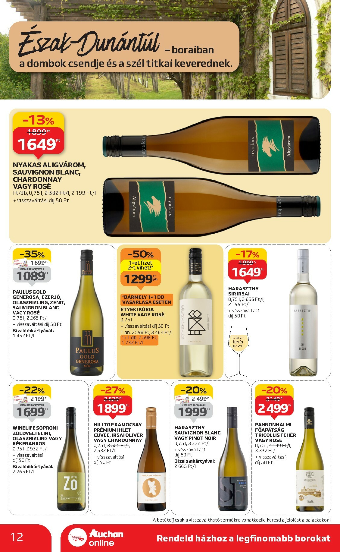 auchan - Auchan - Bor ajánlataink akciós újság, érvényes 10.02. - 10.22. - page: 12