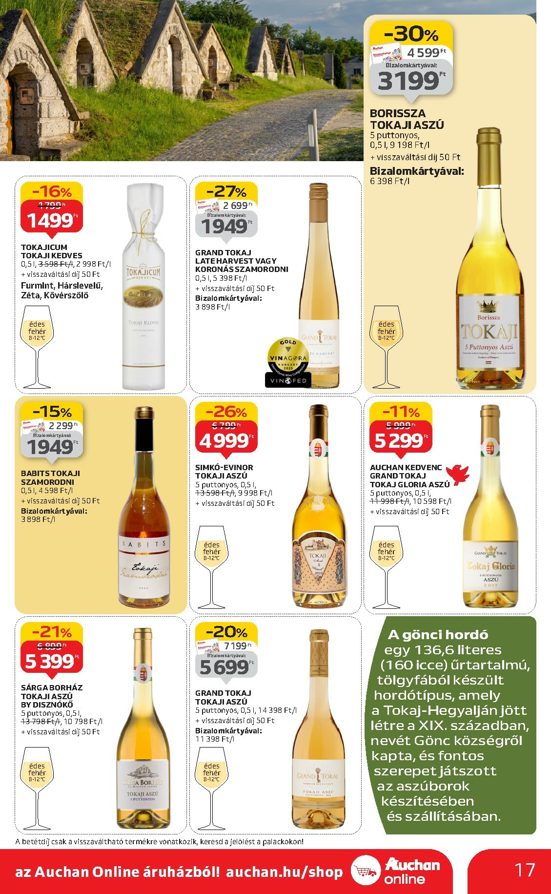 auchan - Auchan - Bor ajánlataink akciós újság, érvényes 10.02. - 10.22. - page: 17