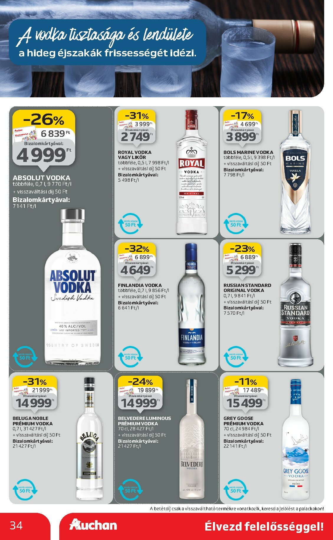 auchan - Auchan - Bor ajánlataink akciós újság, érvényes 10.02. - 10.22. - page: 34