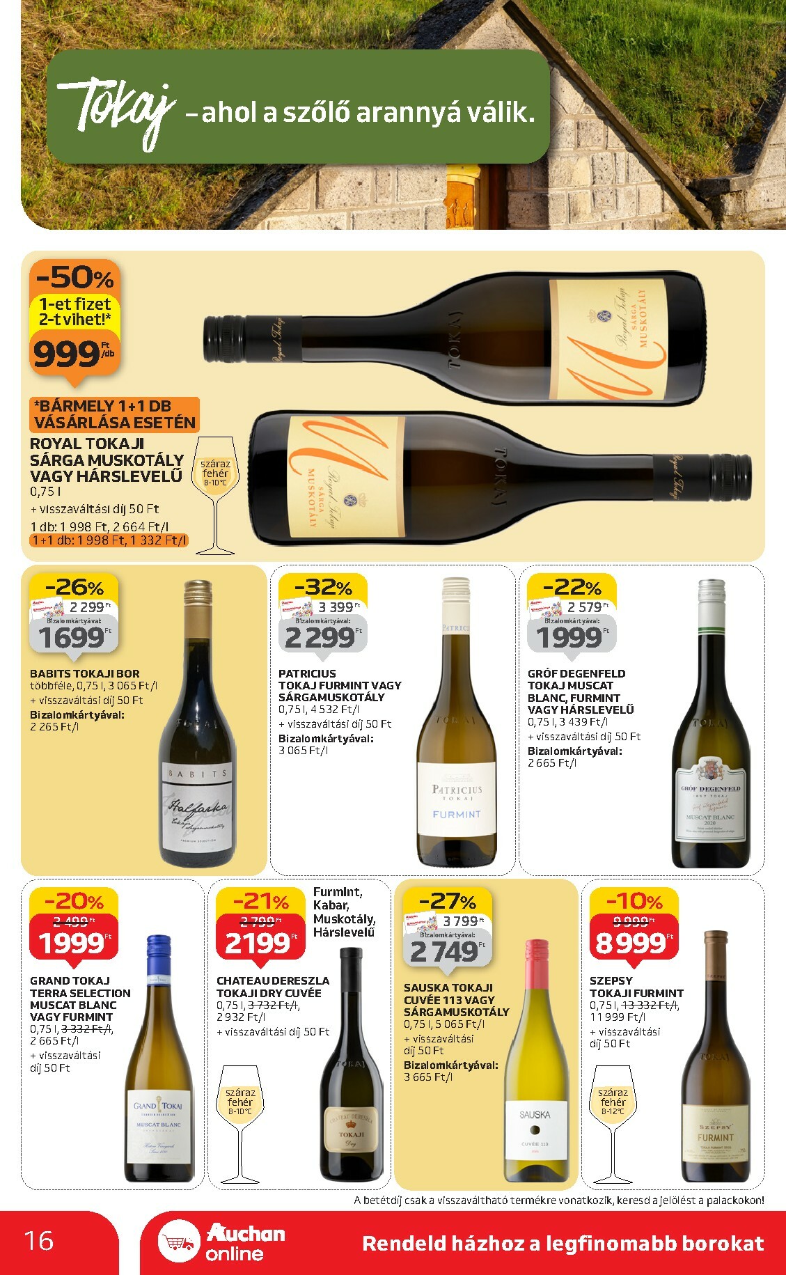 auchan - Auchan - Bor ajánlataink akciós újság, érvényes 10.02. - 10.22. - page: 16