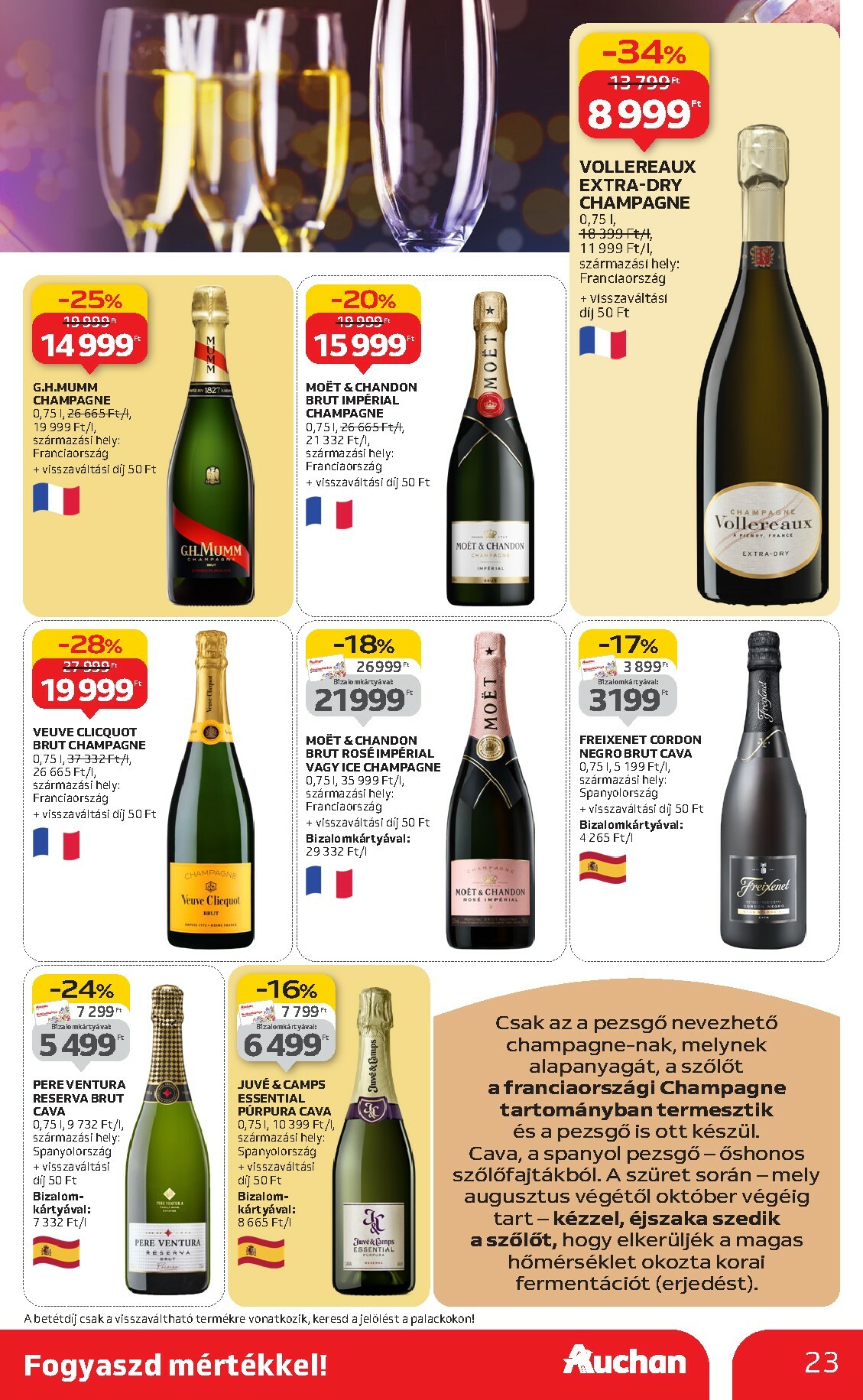auchan - Auchan - Bor ajánlataink akciós újság, érvényes 10.02. - 10.22. - page: 23