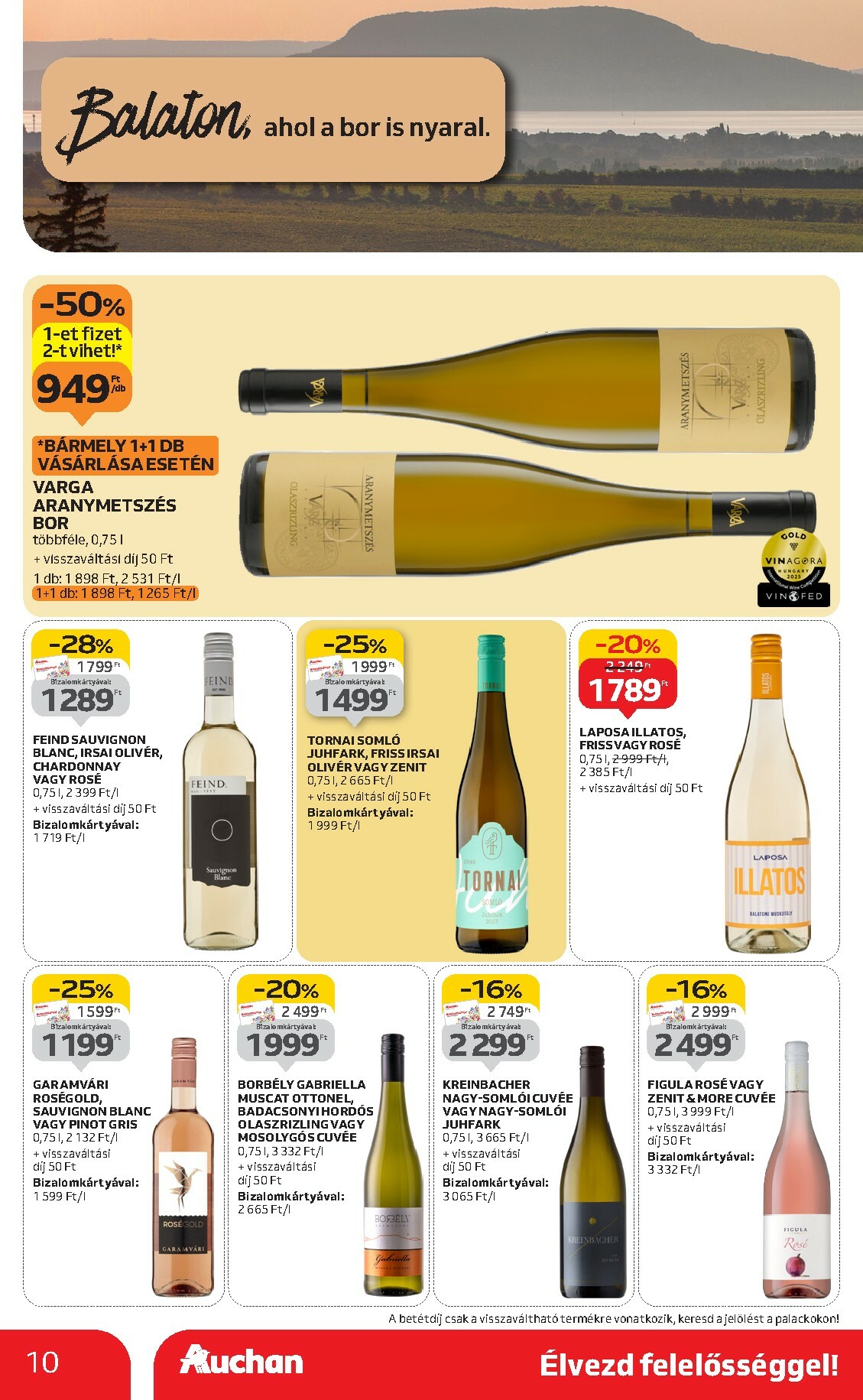 auchan - Auchan - Bor ajánlataink akciós újság, érvényes 10.02. - 10.22. - page: 10