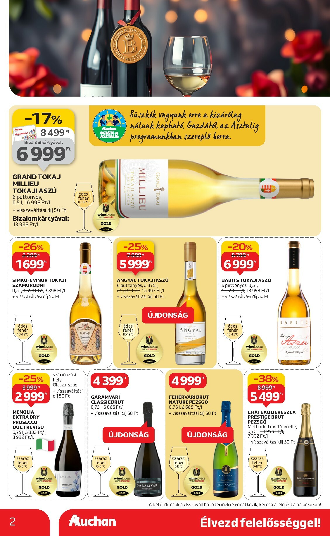 auchan - Auchan - Bor ajánlataink akciós újság, érvényes 10.02. - 10.22. - page: 2