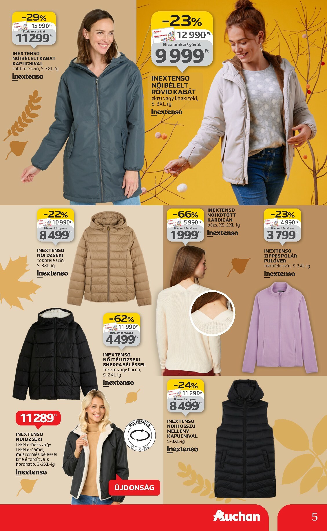 auchan - Auchan - Őszi Textil ajánlataink akciós újság, érvényes 10.02. - 10.29. - page: 5